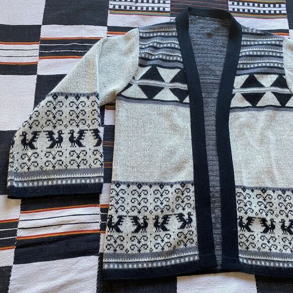 Vintage Billie Jo Winter Open Cardigan Sweater. S/M. USA. Early 80’s. Kimono. - Picture 10 of 13